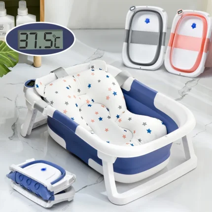 Real Time Temperature Silicone Baby Bath Non Slip Bucket